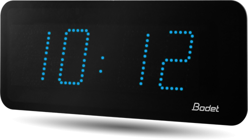 Horloge LED Style II 10, alimentation 230V, WIFI, LED bleue - BODET_0