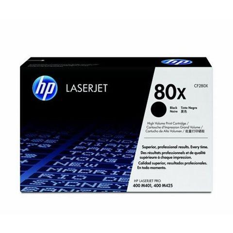 HP 80X - CF280X TONER HAUTE CAPACITÉ NOIR POUR IMPRIMANTE LASER - HP