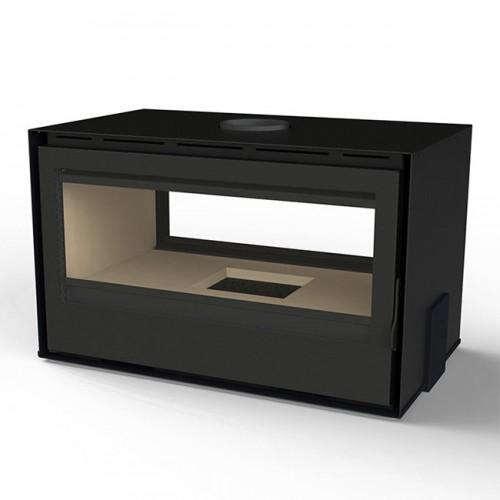 INSERT À BOIS DOUBLE FACE - 8 KW - 2 CADRES 3L - C-895-DF LAGOS TERMOFOC