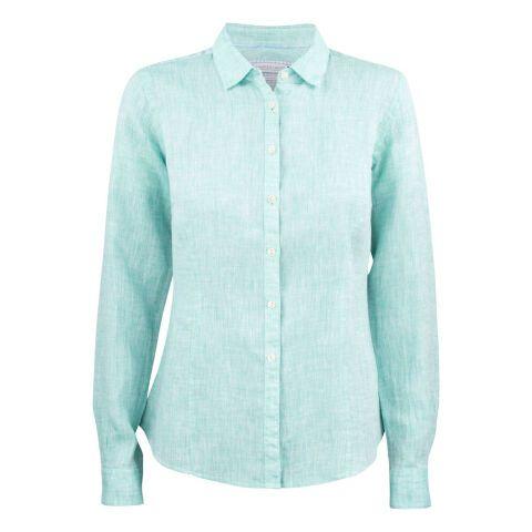 J.HARVEST & FROST IB33 LINEN CHEMISE FEMMES VERT - TAILLE S