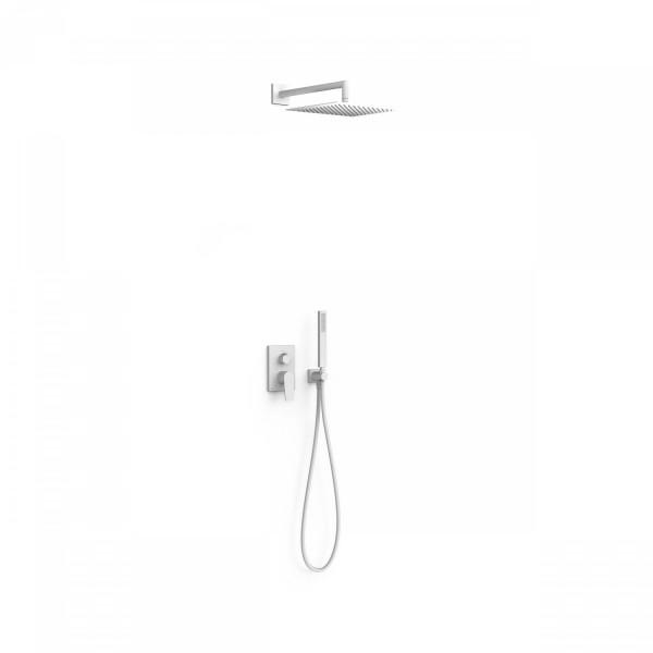 KIT DE DOUCHE ENCASTRÉ RAPID-BOX WHITEMAT (BLANC MAT) - TRES 21128004BM