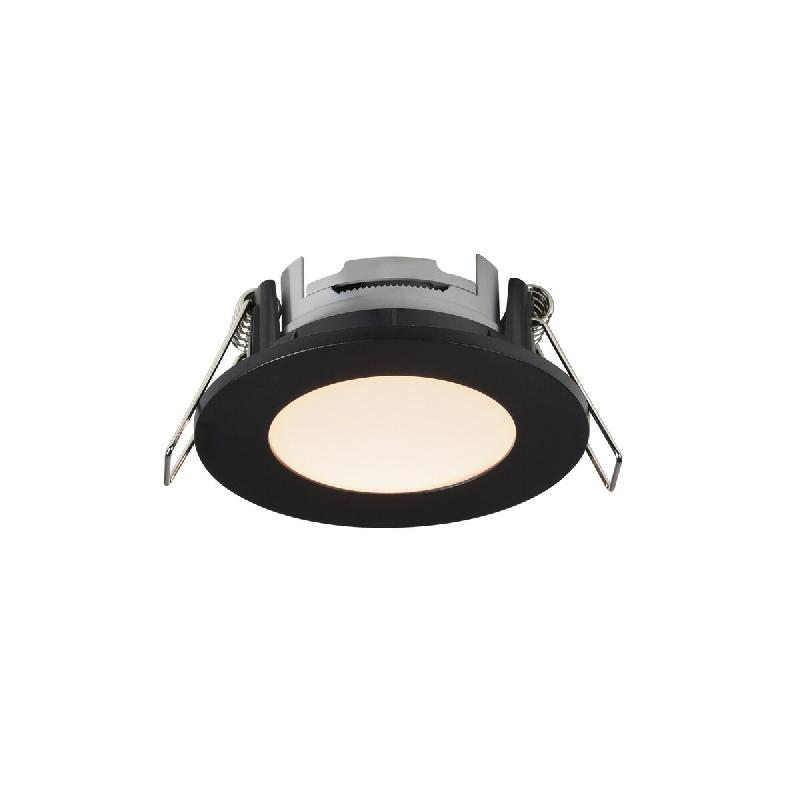 Nordlux Spot encastré luminaire LEONIS 1-Kit 2700K Matière plastique Noir H. 3,6 IP65 -Intérieur - noir 5704924015205_0