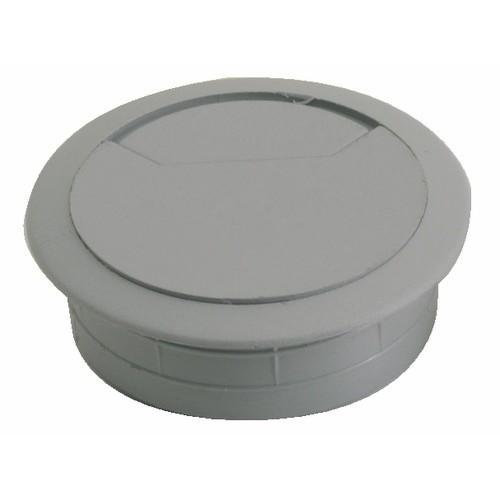 PASSE-CÂBLES PLASTIQUE - DIAMÈTRE 60 MM - COLORIS GRIS BRICOZOR