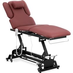 Physa - Physa Physa Nantes Burgundy_PH Table De Massage Professionnelle Électrique Lit De Massage Table De Soin Kiné 3 Moteurs Noir Rouge - 40628590_0