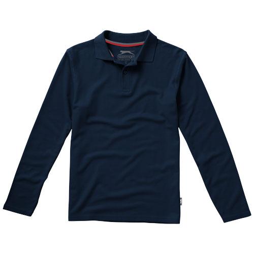 Polo manches longues homme Point - 100% coton peigné - 180 g/m² - Réf. 33106494_0