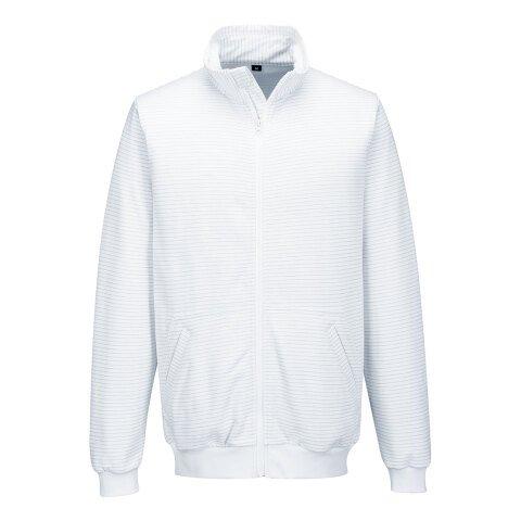 PORTWEST AS25 SWEAT SHIRT ANTI STATIQUE ESD BLANC - TAILLE L