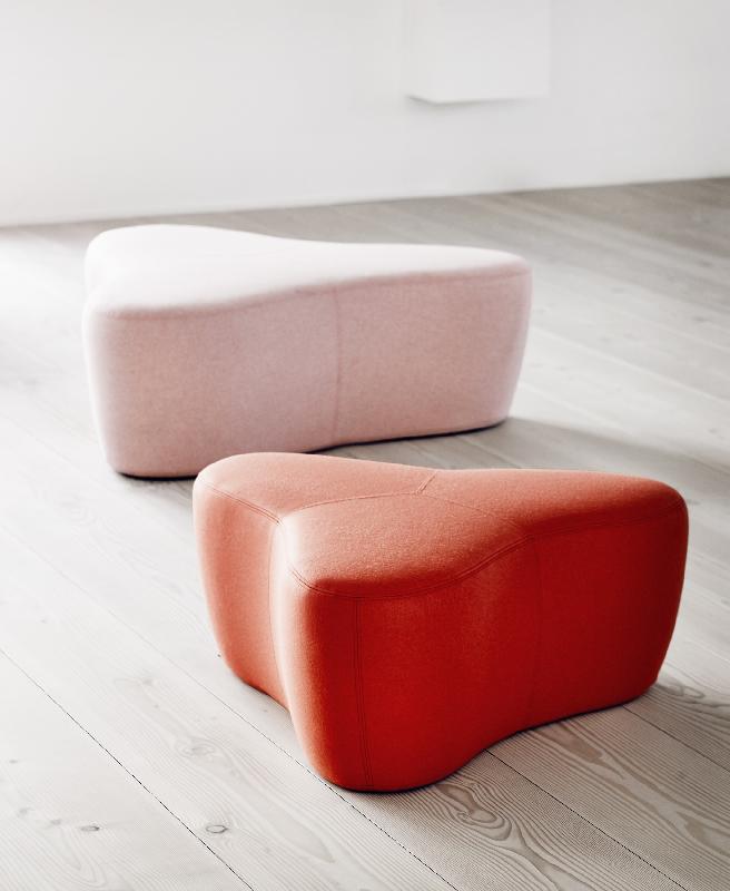 Pouf Chat - SOFTLINE - Feld vert 848, Grand_0