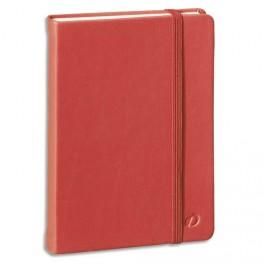 QUO VADIS CARNET HABANA BROCHURE RIGIDE 224 PAGES 5X5 10X15 COUVERTURE ROUGE EMBOITÉE+ÉLASTIQUE
