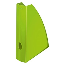 RANGE-REVUES LEITZ WOW COULEUR DOS 7,5 CM - VERT - LOT DE 6