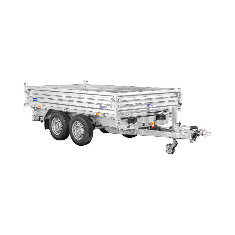 Remorque Benne Saris HDS - 310 x 176 cm - PTAC 3000 Kg - Tri-benne - Pompe électrique - Référence S01359_0