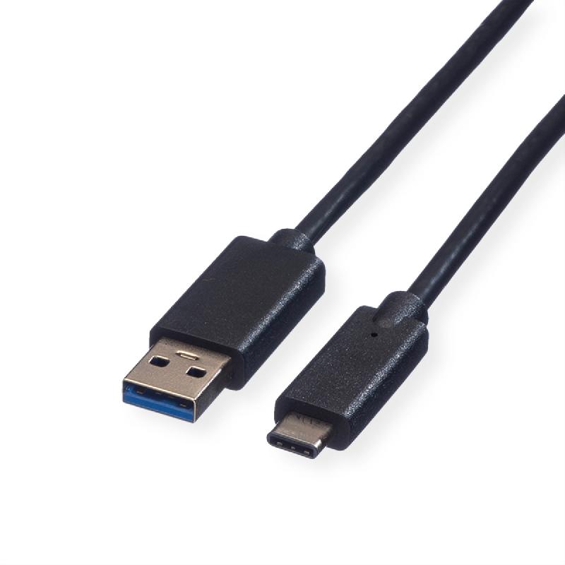 Roline green câble usb 3.2 gen 1, a-c, m/m, noir, 2 m_0
