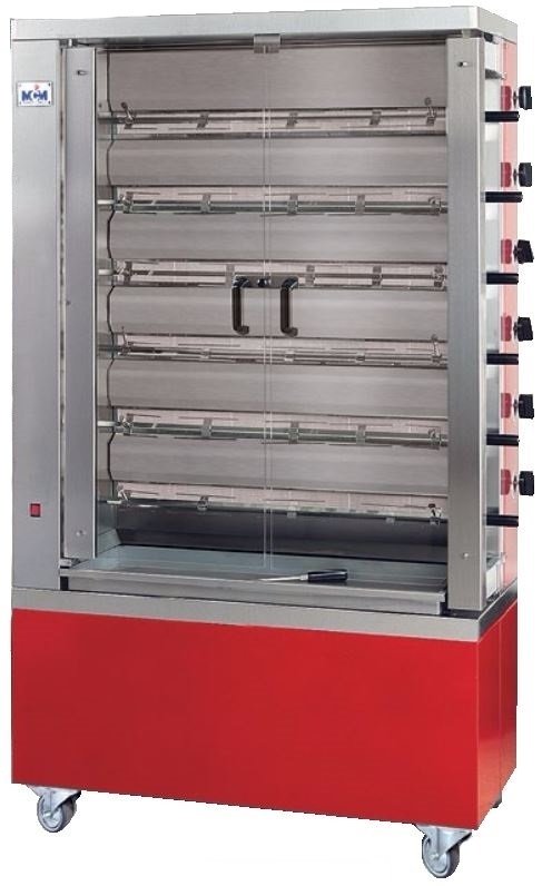 RÔTISSOIRE VERTICALE ECO 6 - AU GAZ NATUREL