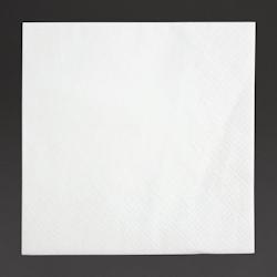 Serviettes cocktail 2 plis pliage 1/4 Fiesta Recyclable 240mm blanches (lot de 4000) - VEFE216_0