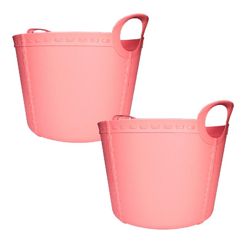 SP BERNER Set 2 Life story petit panier 15l rose clair - rose plastique PK5895_0