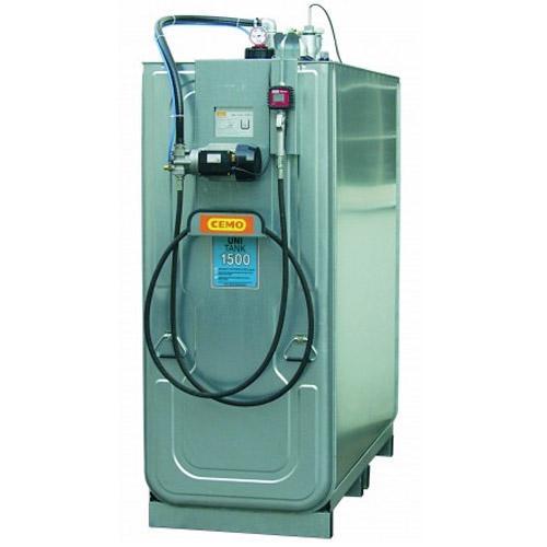 Station service électrique LUB ECO 1 500 litres - Pour huiles neuves - Cuve double paroi homologuée NF EN 13341 - CEMO - Réf. 8681F_0