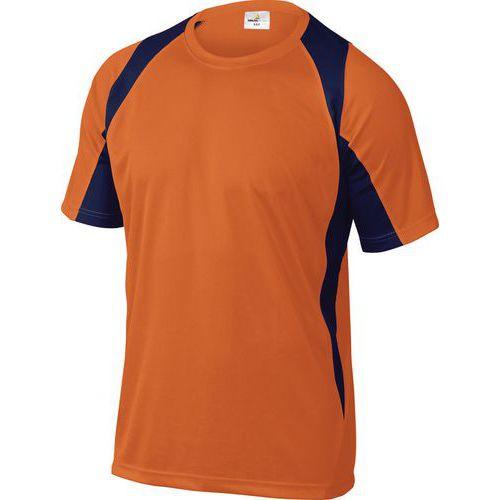 T-SHIRT BALI ORANGE - BLEU TAILLE XL 100 % POLYESTER