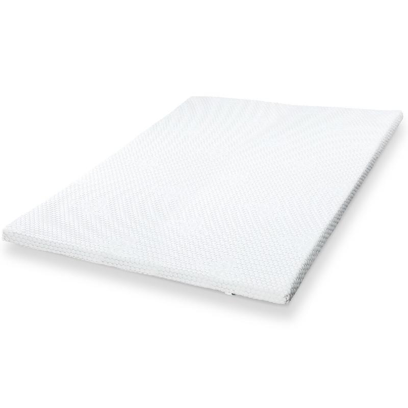 The White Stone Topper Viscoelastico Memory Foam H3 | Correcteur de matelas | Topper de matelas avec housse amovible | antibactérien  85x180 - blanc_0