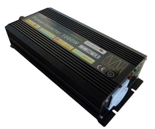 Transformateur / convertisseur de tension pur sinus 1000W - 24V DC en 230V AC, compact et silencieux_0