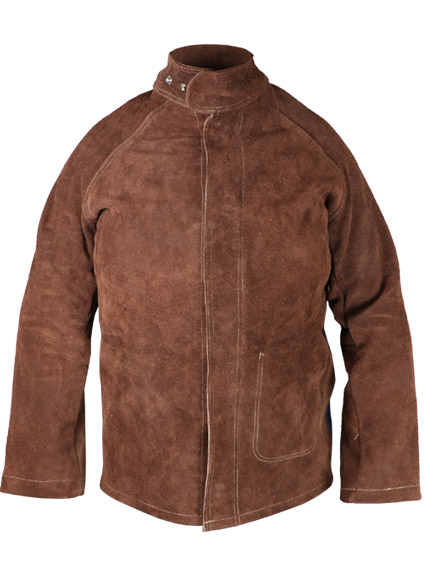 Veste de soudeur en cuir croûte supérieur de bovin - Dos ignifugé Proban - PCVC50-S/M - Singer Safety_0