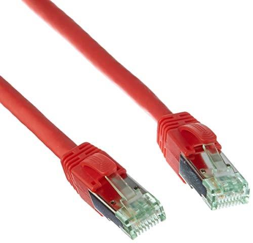 NAMBO Câble patch S/FTP Cat 6A - Premium 10 Gigabit - Rouge - Certifié GHMT - Gaine LSZH sans halogène_0