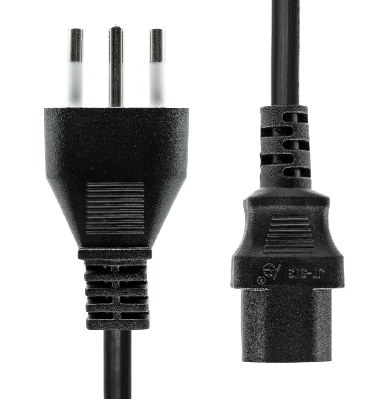 ProXtend PC-LC13-005 - Câble d'alimentation électrique noir 5 m - Prise type L et coupleur C13 - 10A_0