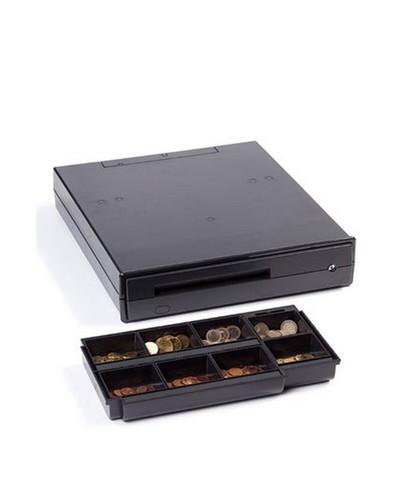 Anker Universal Cash Drawer - Tiroir-caisse ouverture avant - 385x95x435mm - 4 compartiments à billets, 8 à pièces, 1 à chèques - Couleur anthracite_0