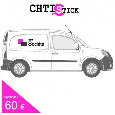 B MQ3 - Marquage véhicule publicitaire pour utilitaire type Partner, Berlingo, Kangoo - Chtistick_0