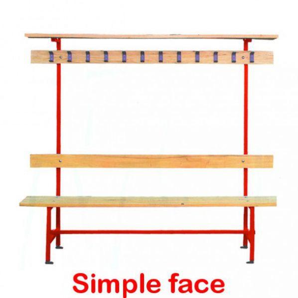 Banc vestiaire en bois avec patères et porte-sac - Marque Rolléco - L 1500 mm_0