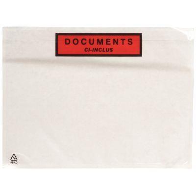 Boîte de 1000 pochettes expédition auto-adhésives - documents ci-inclus - 228x165mm_0