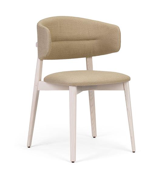 Chaises bois - Chaises intérieures mixtes tapissées - Coffee_0