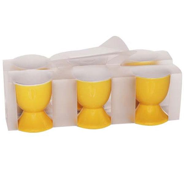 COQUETIER EN GRÈS JAUNE - LOT DE 6 - COQUETIER - COSY & TRENDY