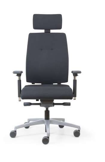 Fauteuil ergonomique 24h/24 - SAX 24 - Mécanisme synchro, accoudoirs 4D, support lombaire réglable_0