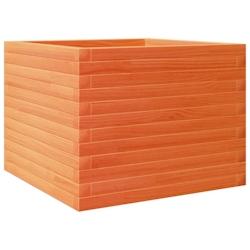 Helloshop26 - Jardinière bac lit surélevé plantes fleurs terrasse jardin cire 60 x 60 x 45,5 cm bois de pin massif marron 02_0038471 - 3000217684496_0