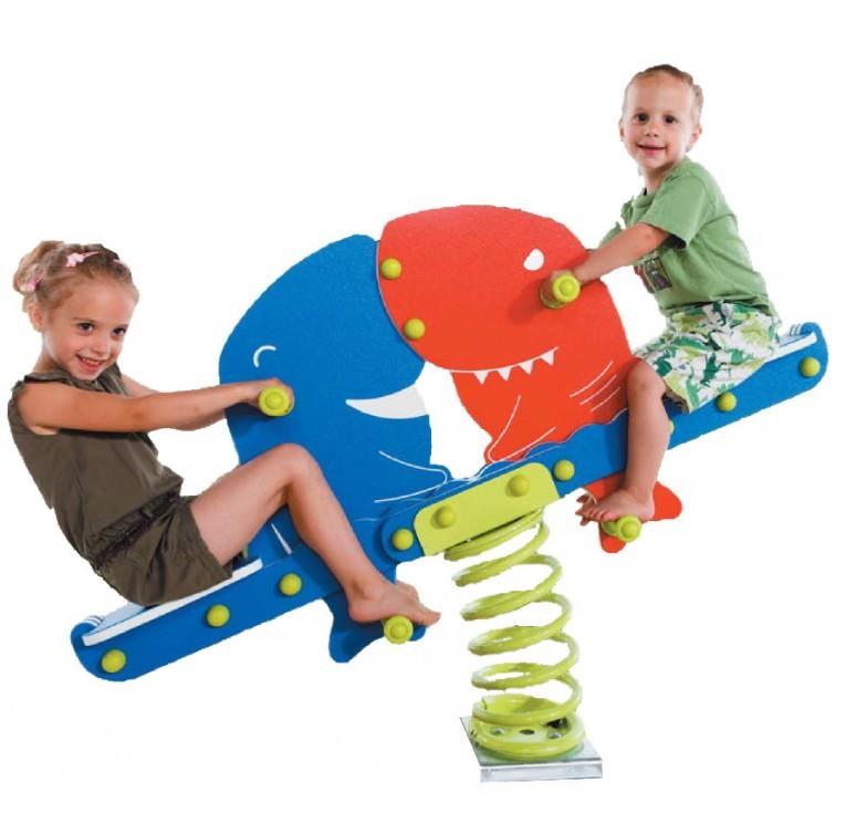 Jeu sur ressort requins - DMC Direct - Pour enfants de 3 à 14 ans - Conforme EN1176_0