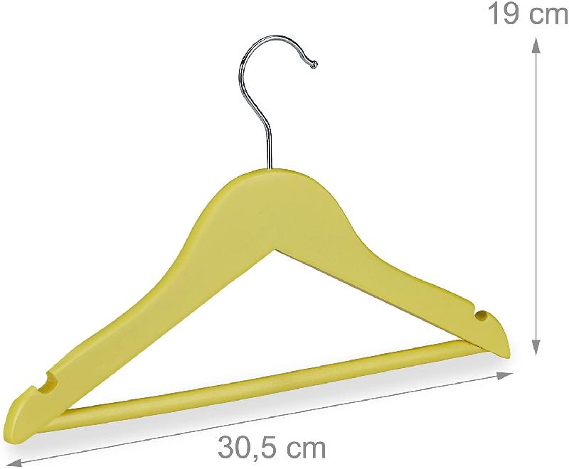 Lot De Cintres Bois Traverse Crochet 360 Vetements Bebe Enfant Jaune Metal 13 3 Lot De Cintres Bois Traverse Crochet 360 Vetements Bebe Enfant Jaune Metal 13 3