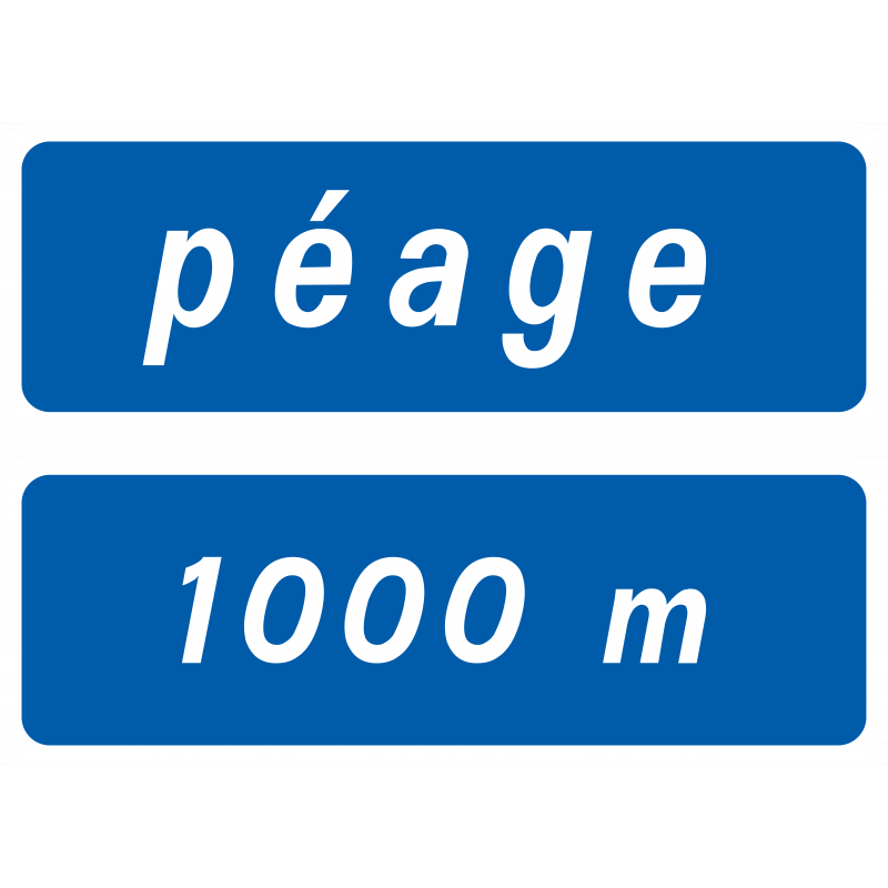 Panneau directionnel  D47c - Péage_0