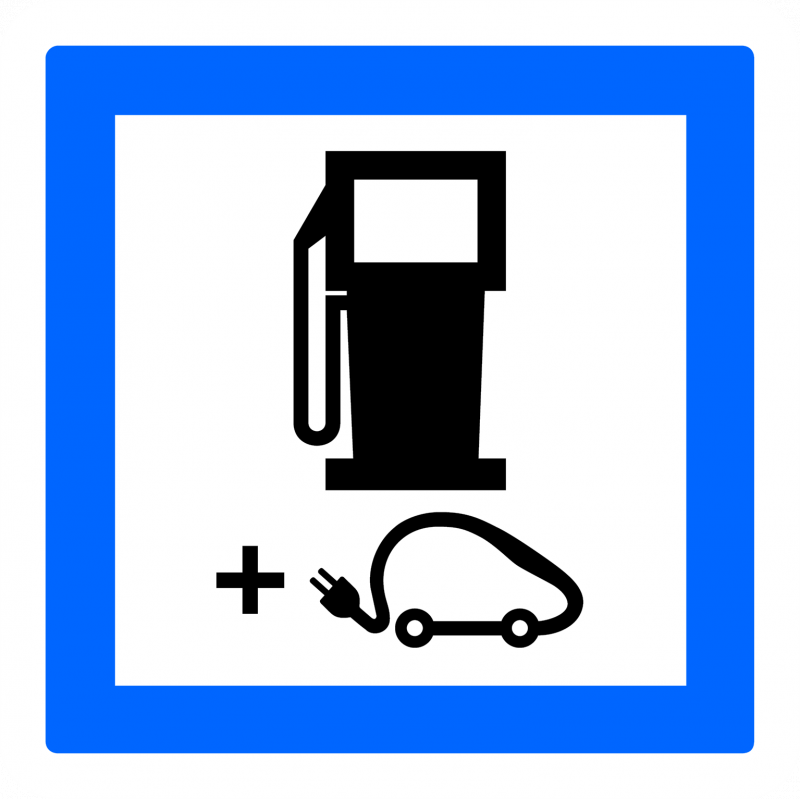 Panneau services poste de distribution de carburant CE15g - Recharge véhicules électriques 24/7_0