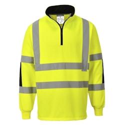 Portwest - Sweat-shirt Type Rugby XENON HV Jaune Taille XXXL - Tissu UPF 50+ et certifié EN ISO 20471_0