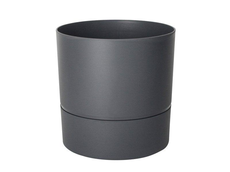 Pot rond polypropylène aquaduo diam.28.5 cm gris anthracite_0