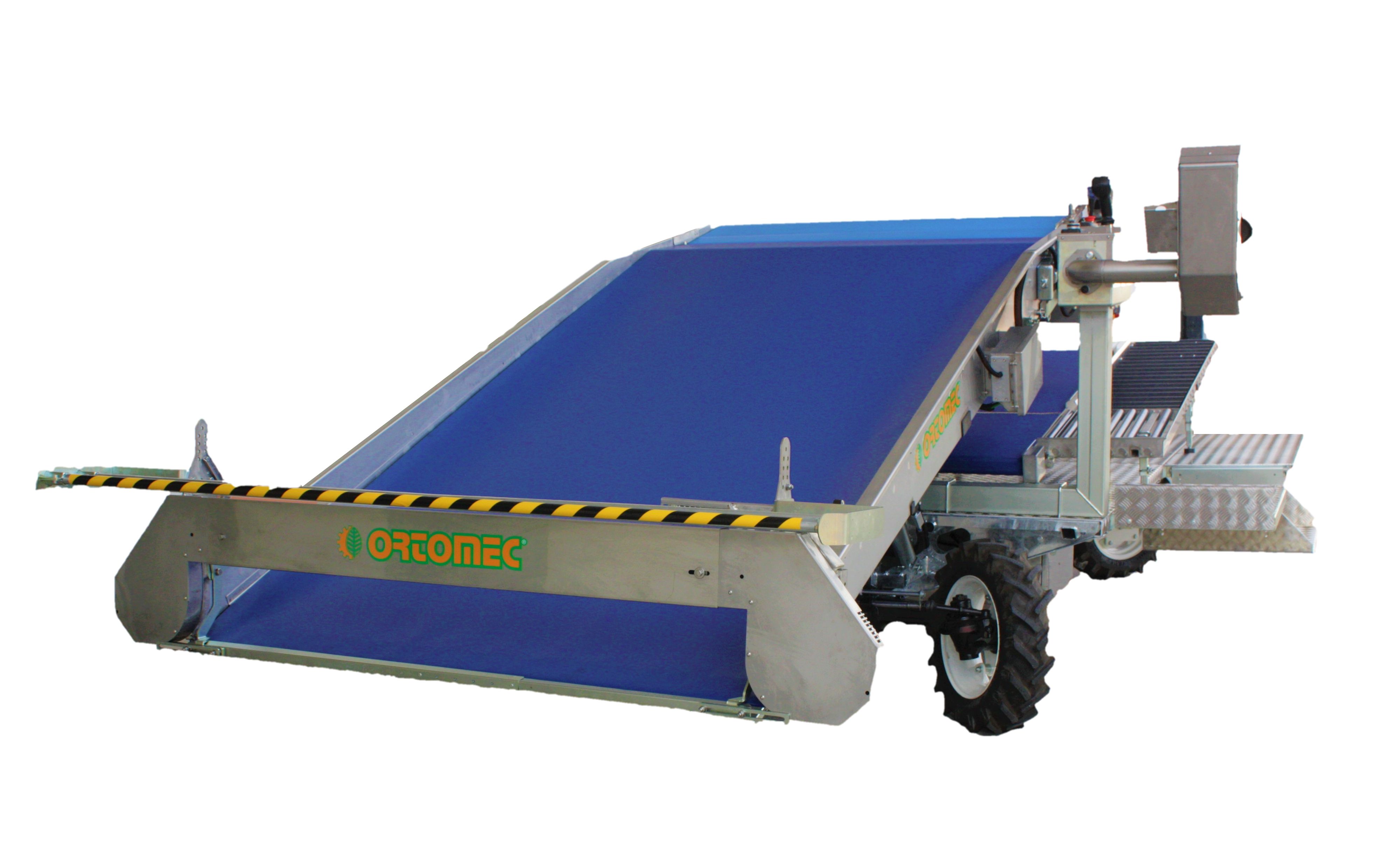 Récolteuse de légumes 8450 electro - Ortomec SRL - largeur de la tête de récolte 130 à 180 cm - double essieu directeur et batteries 24V_0