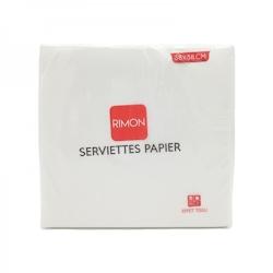 Serviette micropointe 2 plis 38x38cm blanche par 1440 - blanc papier 3760323715407_0