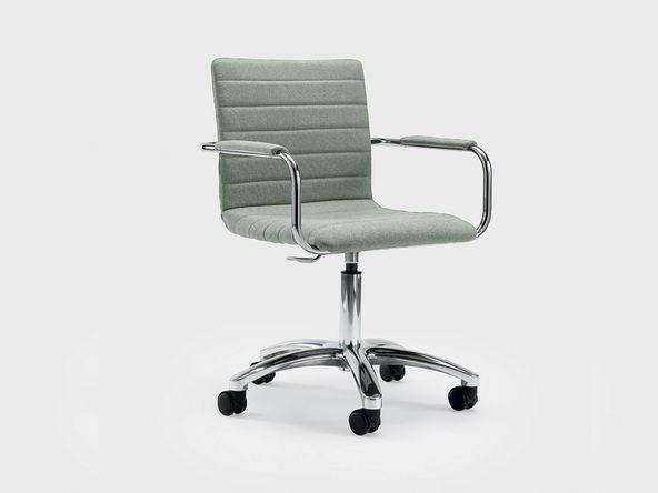 Siège de bureau Clever20 avec piètement giratoire à roulette en aluminium_0