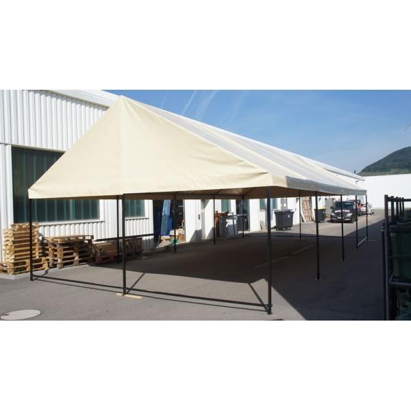 Tente de réception professionnelle 6m x 12m - Armature acier 40x40/2mm - PVC ignifugé M2 - Fabrication française_0