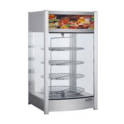 Vitrine Chaude   4 Etages Rotatifs          Acier inoxydable97 460x448x785mm COMBISTEEL - gris inox 0641094510701_0