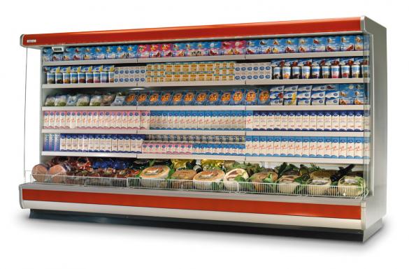 Vitrine réfrigérée libre-service Euro Bali H200 ou H220 - Meubles canalisables avec 5 étagères réglables_0