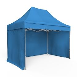 Assalit-Jean Tente pliante Barnum Aluminium 300x200cm - Bleu Azur avec 3 murs offerts et housse incluse_0