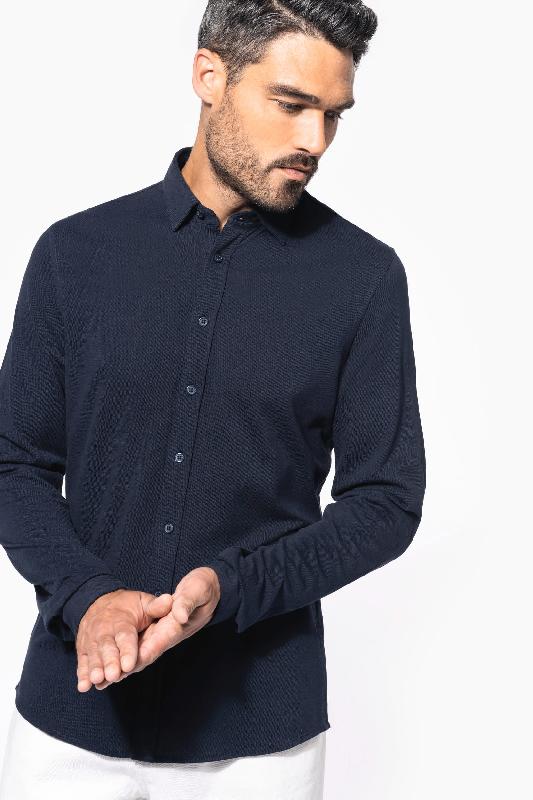Chemise de travail maille piquée manches longues - Réf: K508 - Kariban_0