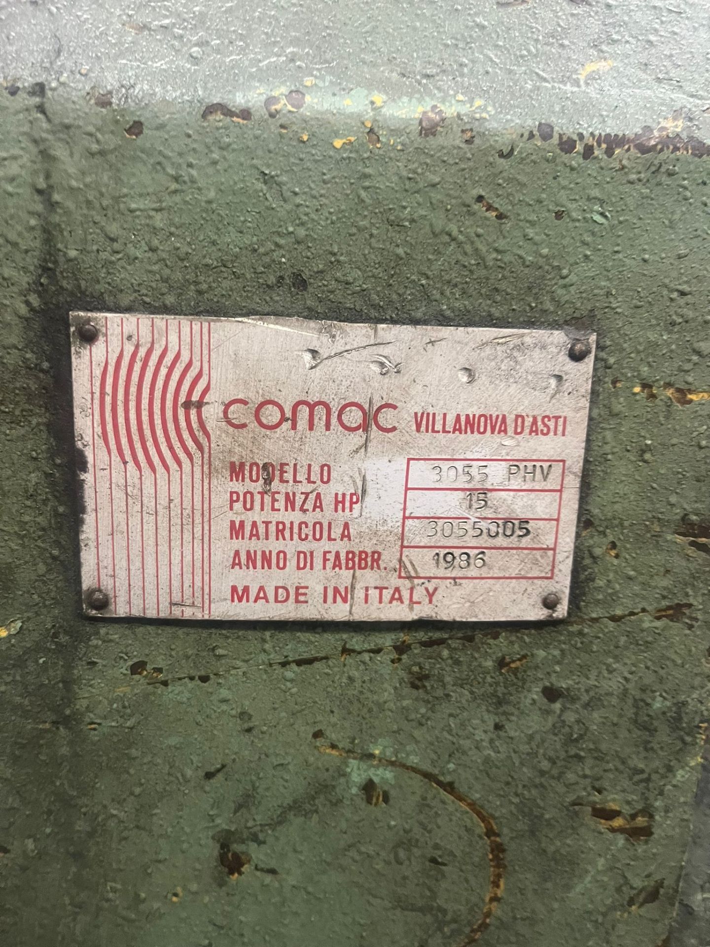 Cintreuse industrielle COMAC d'occasion - Réf 3729 - TYPE 3055 PHV - Puissance 15 kW - Année 1990_1