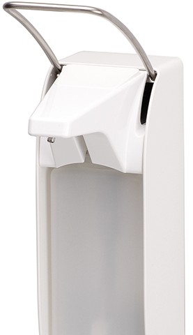 Distributeur de savon Ingo-man Plus IMP E P/24 - 500 ml - Aluminium blanc RAL 9010 - Pompe acier inoxydable autoclavable_0