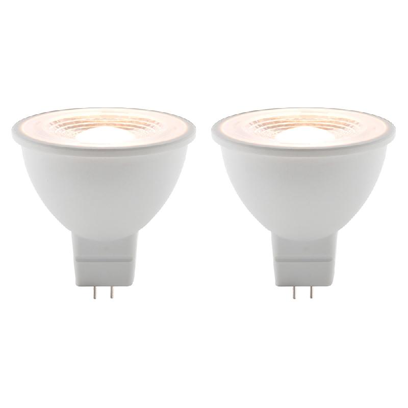 Lot de 2 spots LED 3,5W GU5,3 - 250lm - 2700K (blanc chaud) - durée de vie 25 000h - classe A+_0